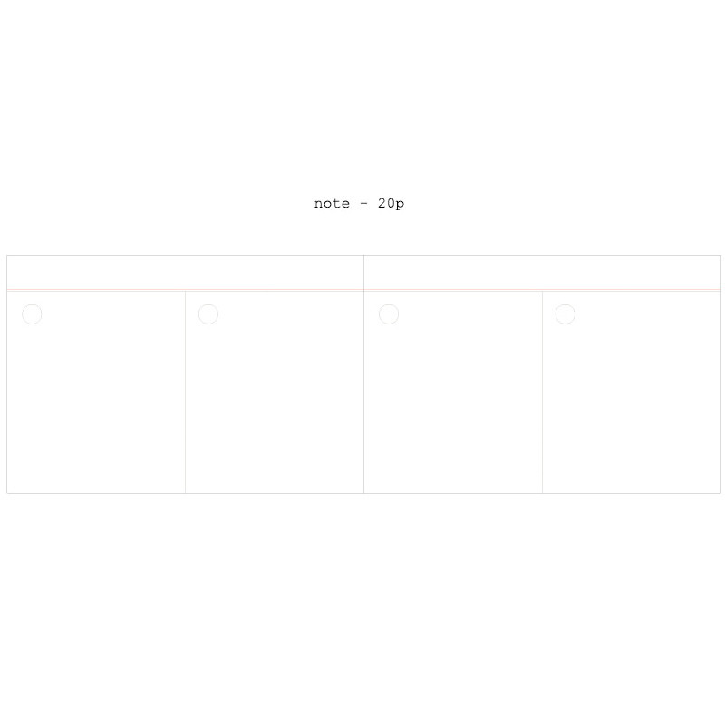 Note - Moment undated weekly planner scheduler Note - Moment undated weekly planner scheduler