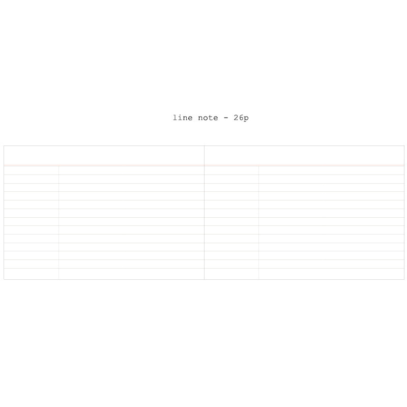 Line note - Moment undated weekly planner scheduler Line note - Moment undated weekly planner scheduler