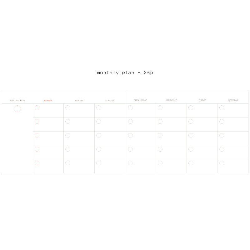 Monthly plan - Moment undated weekly planner scheduler Monthly plan - Moment undated weekly planner scheduler