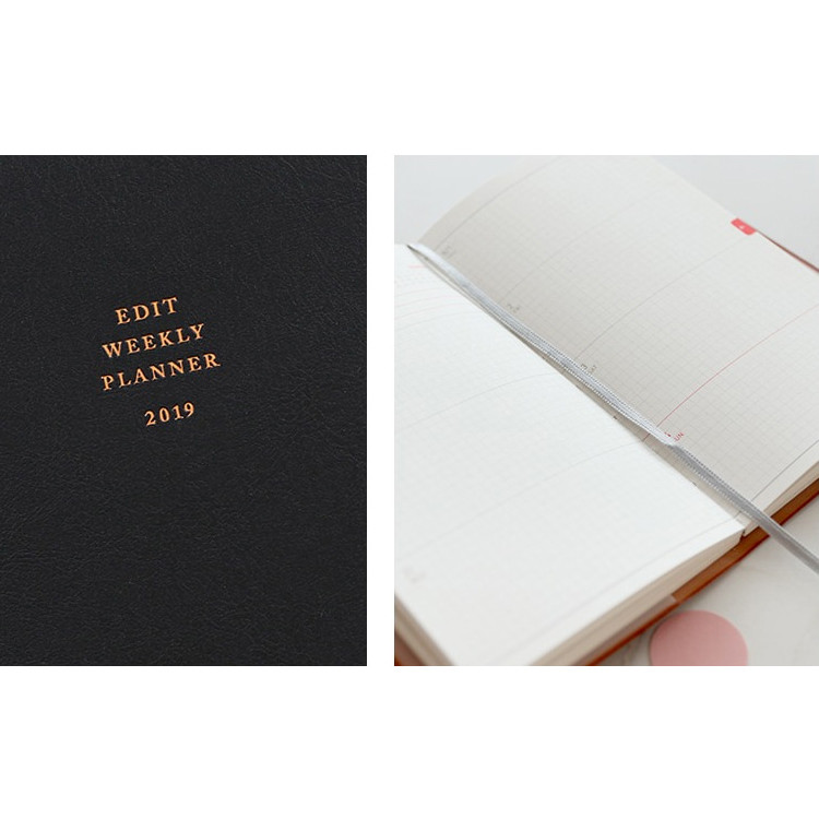 Paperian 2019 Edit small dated weekly diary planner