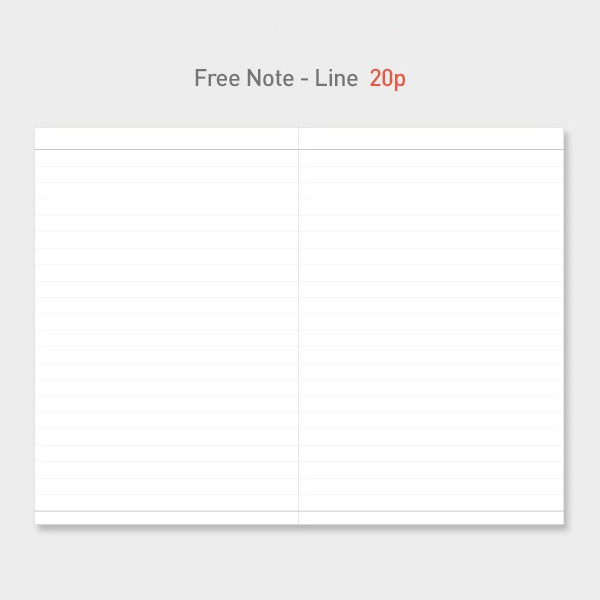 Lined note - Paperian 2019 Essay A6 hardcover dated weekly planner agenda