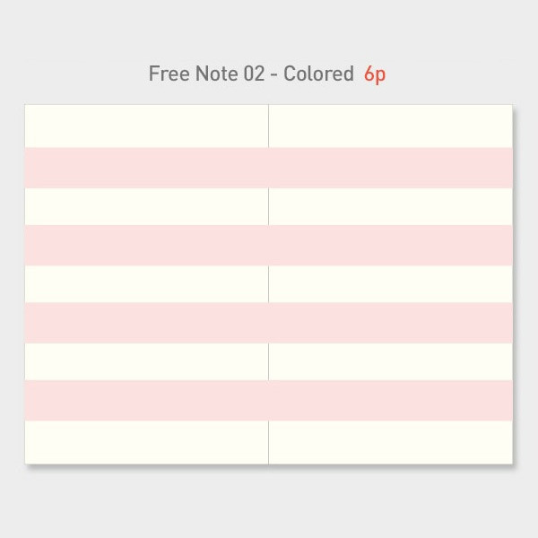 Colored free note - Paperian Good vibe only undated weekly planner