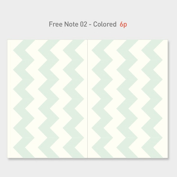 Colored free note - Paperian Good vibe only undated weekly planner