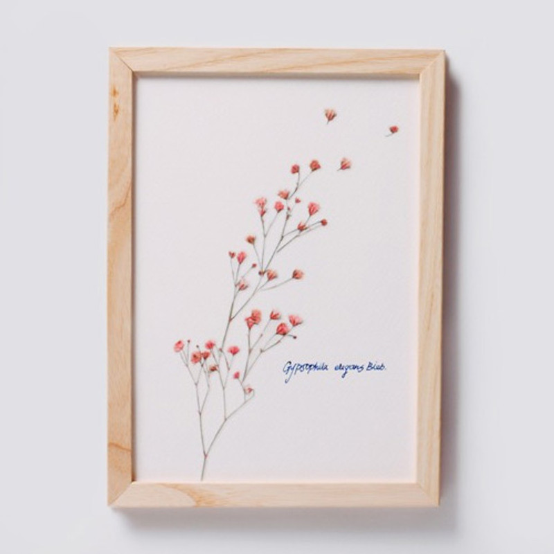 Example of use - Gypsophila press flower deco sticker