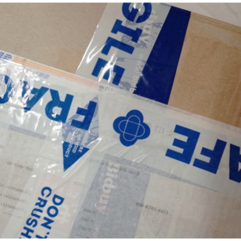 UNIVERSAL CONDITION Warning fragile safe message blue packing tape