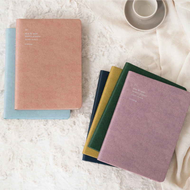 2019 Slim and wide B5 dated weekly planner 