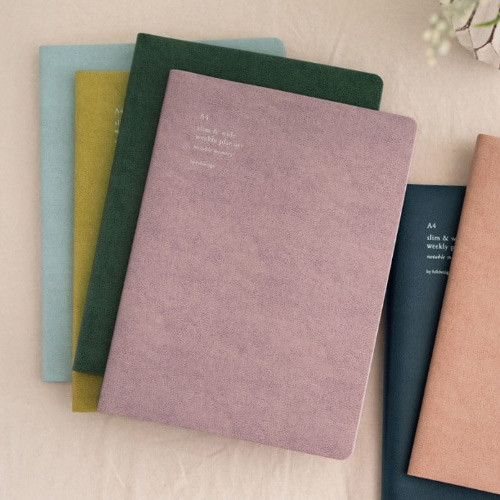 2019 Slim and wide A4 dated weekly planner