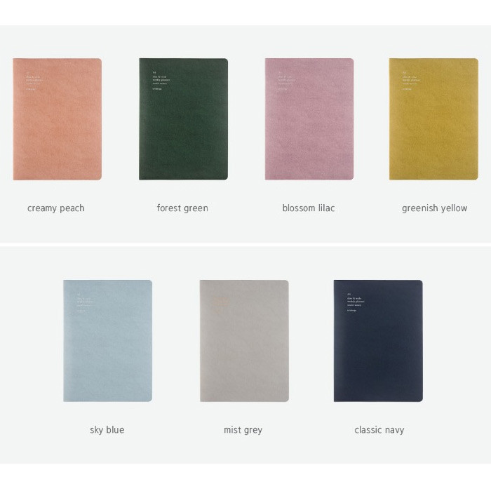 Colors of 2019 Slim and wide A4 dated weekly planner