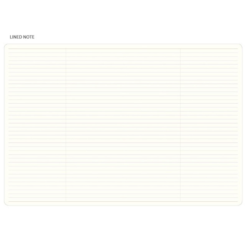 Lined note - 2019 Slim and wide A4 dated weekly planner