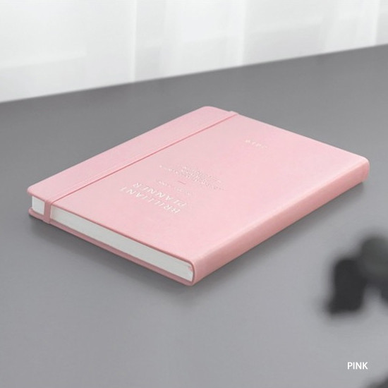 Pink - 2019 Brilliant simple dated weekly planner