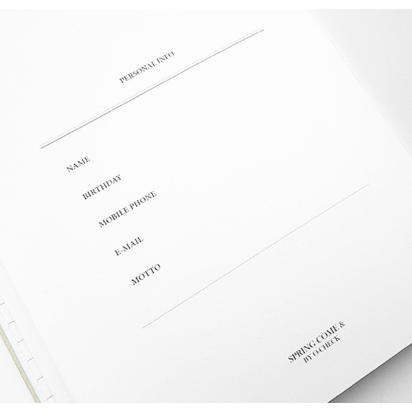 Personal data - 2019 Mon journal dated monthly diary planner