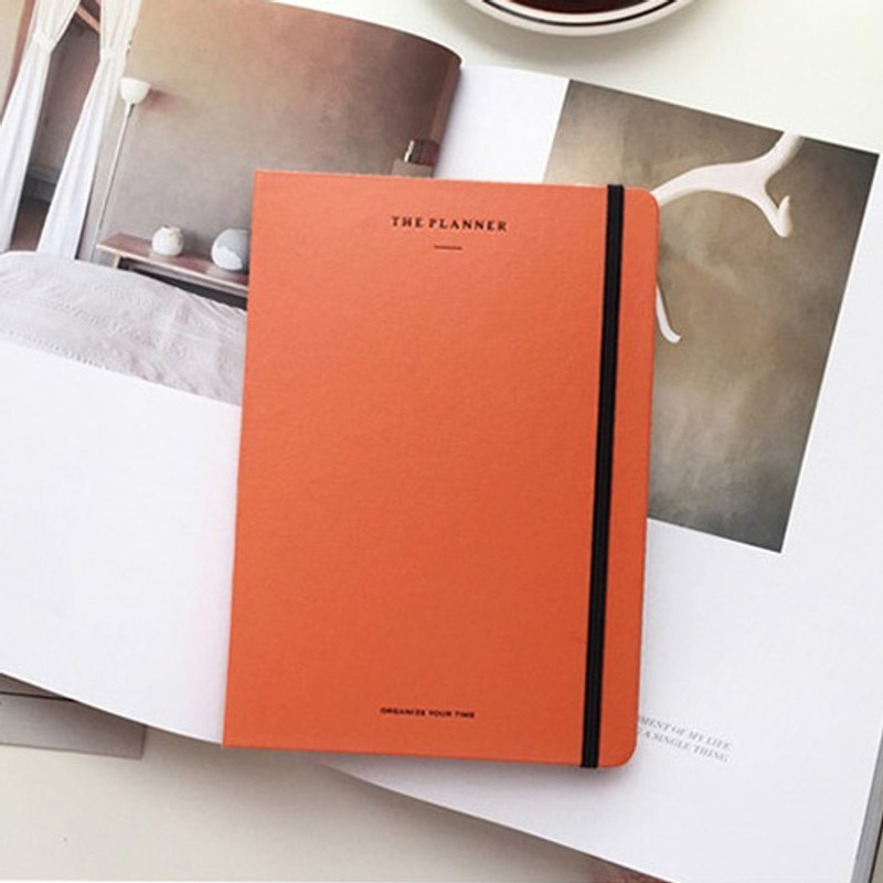 Orange - The time planner large dateless weekly planner Orange - The time planner large dateless weekly planner