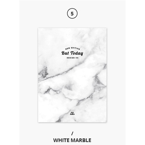 White marble - But today dateless weekly diary agenda ver5 