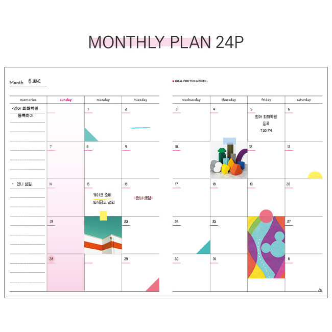 Monthly plan - But today dateless weekly diary agenda ver5 