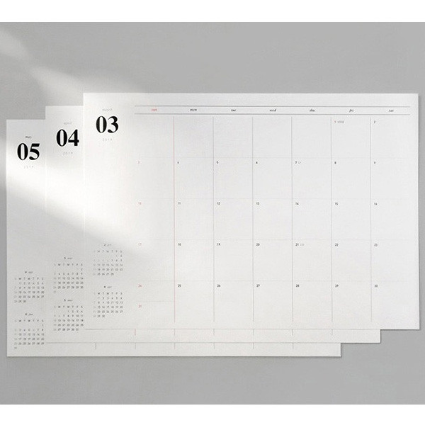 gyou 2019 A tous moments dated monthly desk pad planner