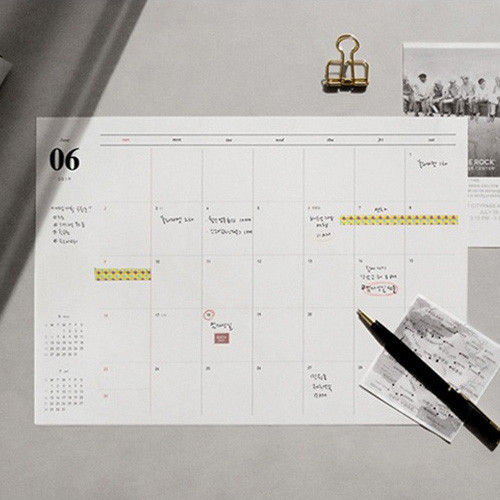 gyou 2019 A tous moments dated monthly desk pad planner