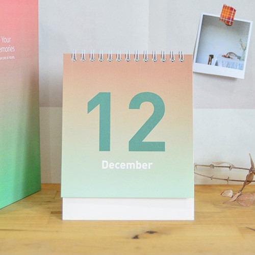 Jam studio 2019 Sunset gradation desk flip calendar