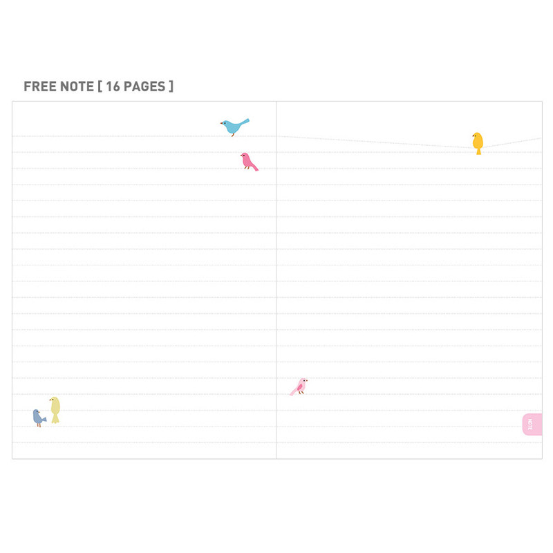 Free note - 2019 Smiley dated daily diary with tray Free note - 2019 Smiley dated daily diary with tray