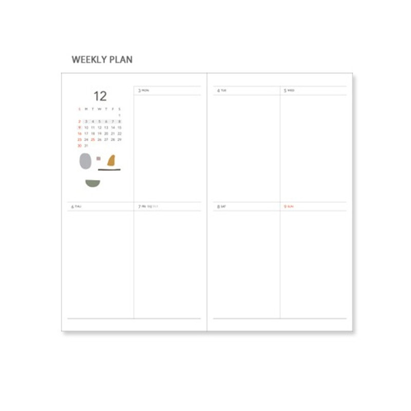 Weekly plan - 2019 The daily log small dated weekly planner Weekly plan - 2019 The daily log small dated weekly planner