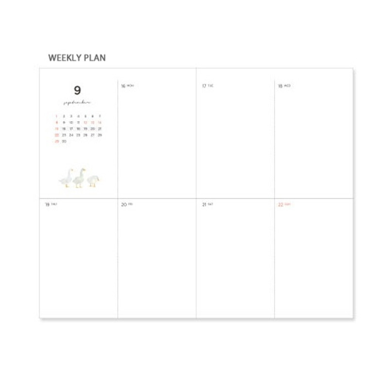 Weekly plan - 2019 Lovable small dated weekly planner Weekly plan - 2019 Lovable small dated weekly planner