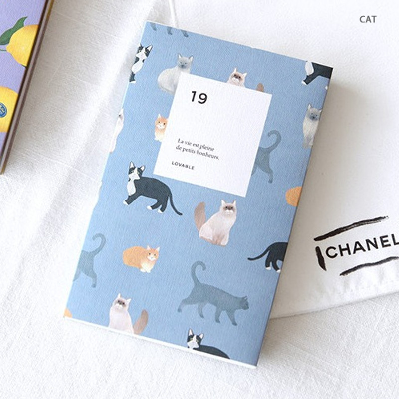 Cat - 2019 Lovable small dated weekly planner Cat - 2019 Lovable small dated weekly planner