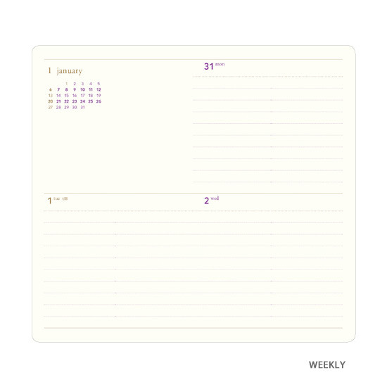 Weekly plan - 2019 Making memory handy dated weekly planner 