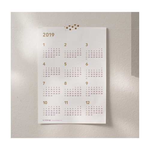 Folded Calendar - 2019 Making memory handy dated weekly planner 