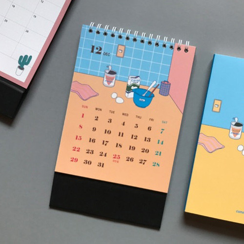 2019 Today illustration desk flip calendar