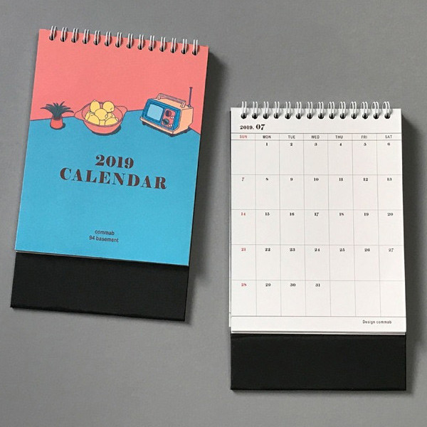 2019 Today illustration desk flip calendar