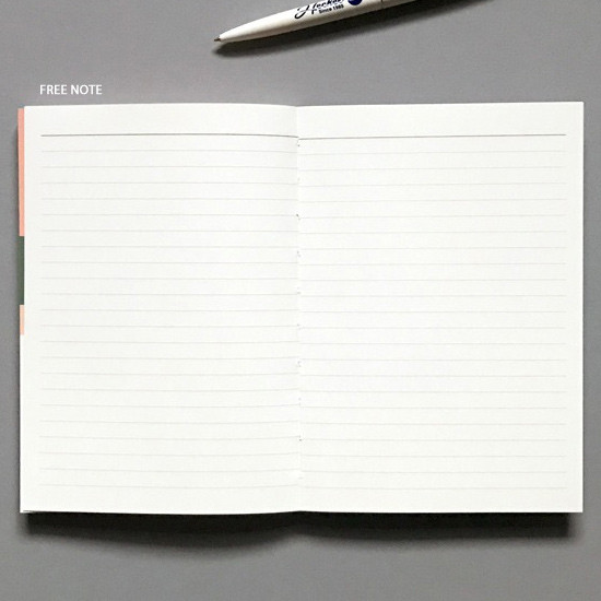 Free note - 2019 Sweet illustration dated weekly scheduler