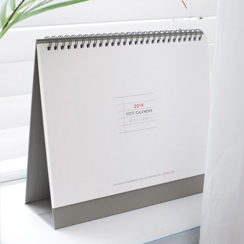 2NUL 2019 Note spiral desk flip calendar