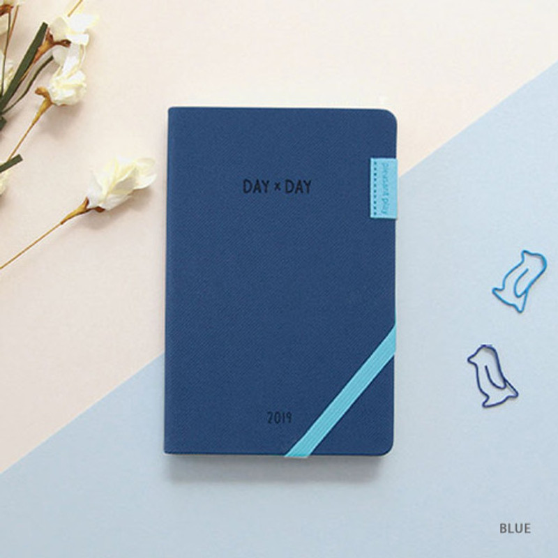 Blue - 2019 Day by Day small dated weekly diary Blue - 2019 Day by Day small dated weekly diary