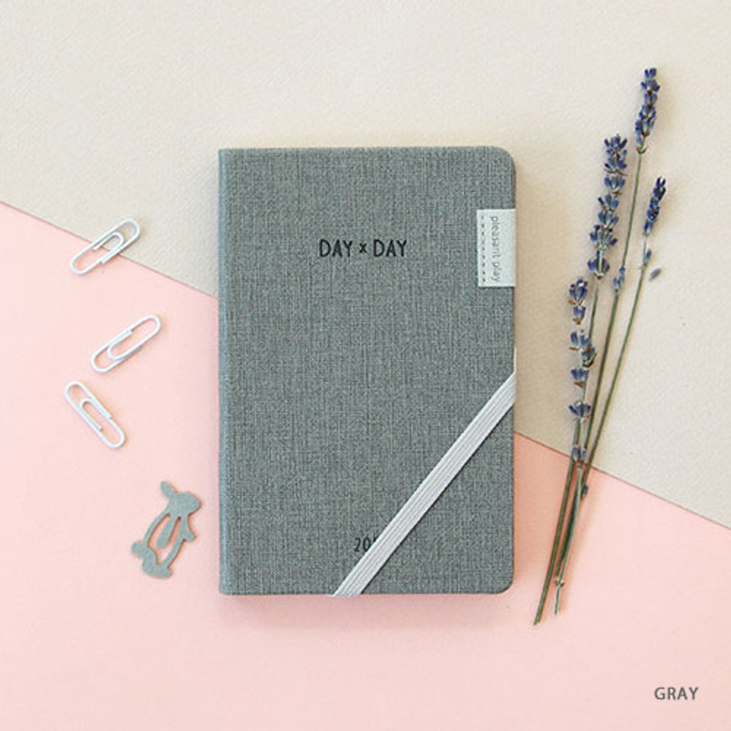 Gray - 2019 Day by Day small dated weekly diary Gray - 2019 Day by Day small dated weekly diary