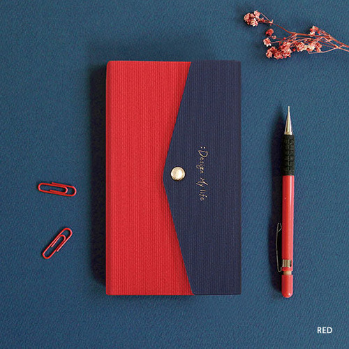 Red - 2019 Design my life envelope small dated weekly diary