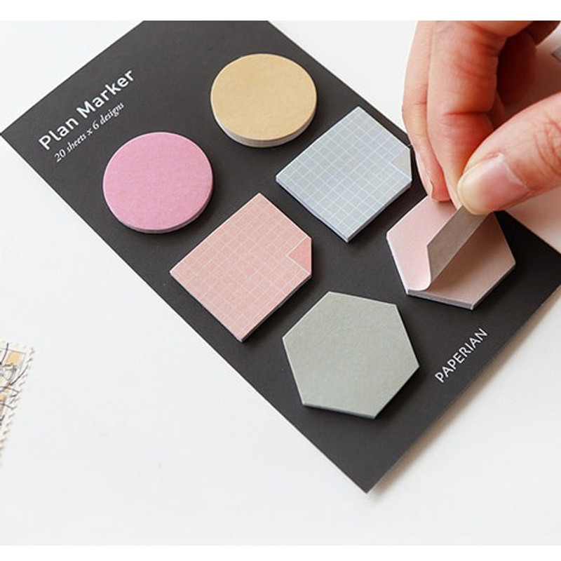 Small sticky note set for monthly and weekly plan