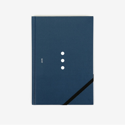 Blue - 2019 Dot point dated weekly diary planner 