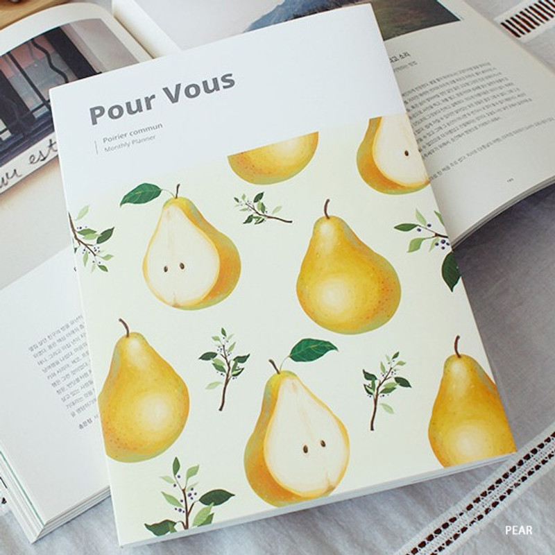Pear - 2019 Pour vous fruit dated monthly planner Pear - 2019 Pour vous fruit dated monthly planner