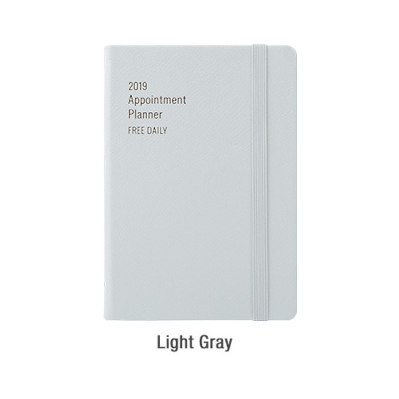 Light gray - 2019 Appointment free dated daily diary planner Light gray - 2019 Appointment free dated daily diary planner