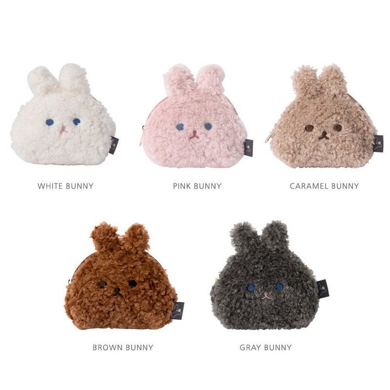 Option - Livework Piyo popuree half moon zipper pouch Option - Livework Piyo popuree half moon zipper pouch