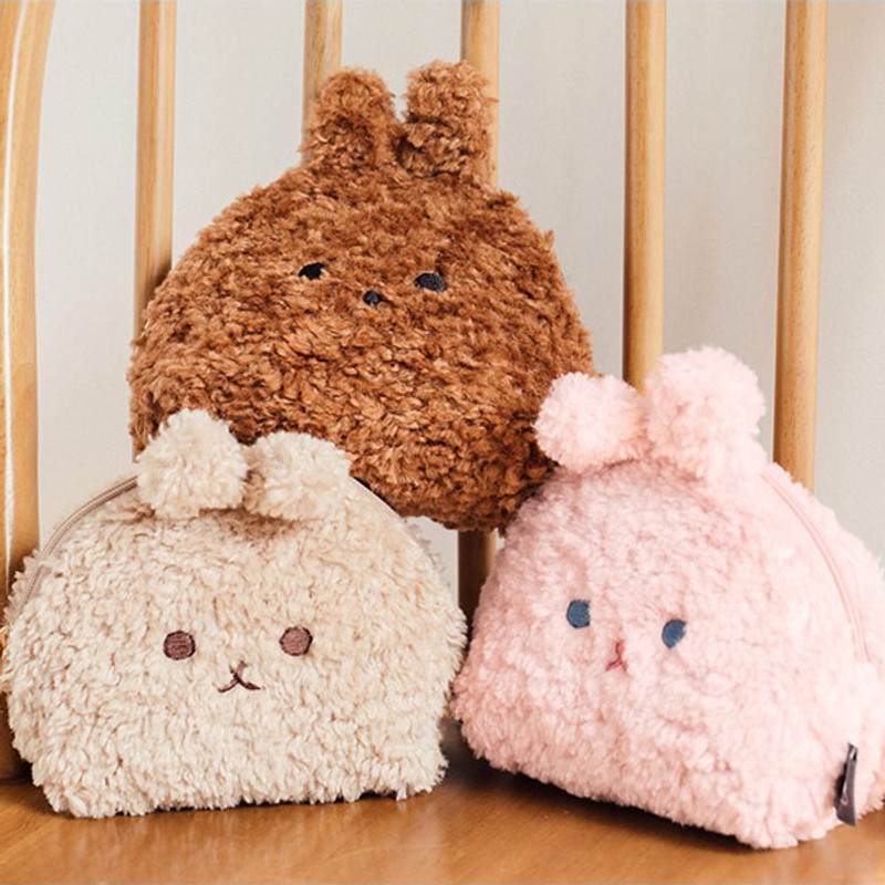 Livework Piyo popuree medium half moon zipper pouch Livework Piyo popuree medium half moon zipper pouch