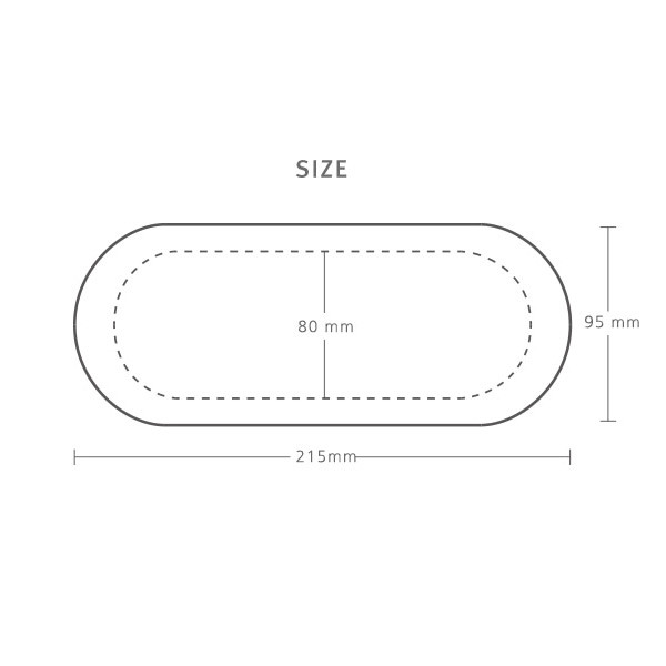 Size - Livework Smart organizer basic pencil pen tray