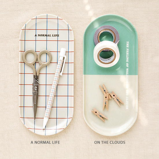 a normal life and on the clouds - basic pencil pen tray