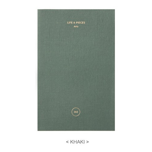 Khaki - Livework 2019 Life and pieces dated daily diary agenda