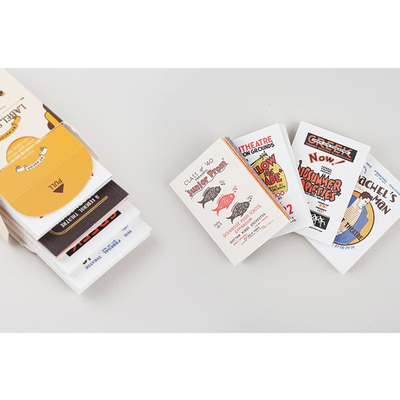 Usage example of 48 stickers - NACOO Vintage 3 Label Sticker Pack