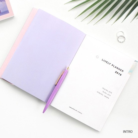 Intro - ICONIC 2019 Lively illustration dated monthly diary planner