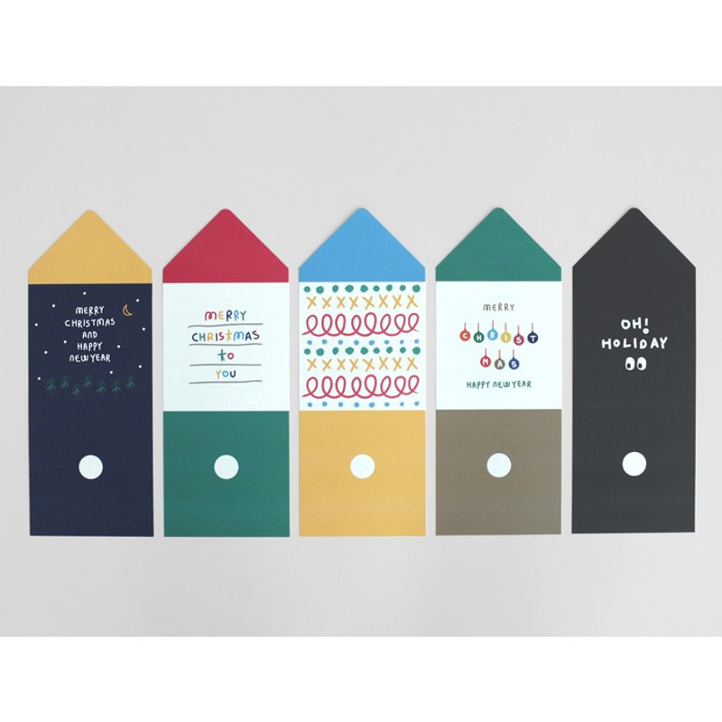 2NUL Christmas folded messages card set