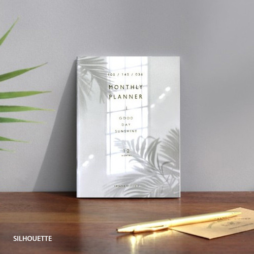 Silhouette - 12 Months A6 size undated monthly scheduler