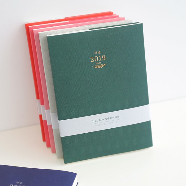 3AL Hello 2019 small dated weekly agenda scheduler