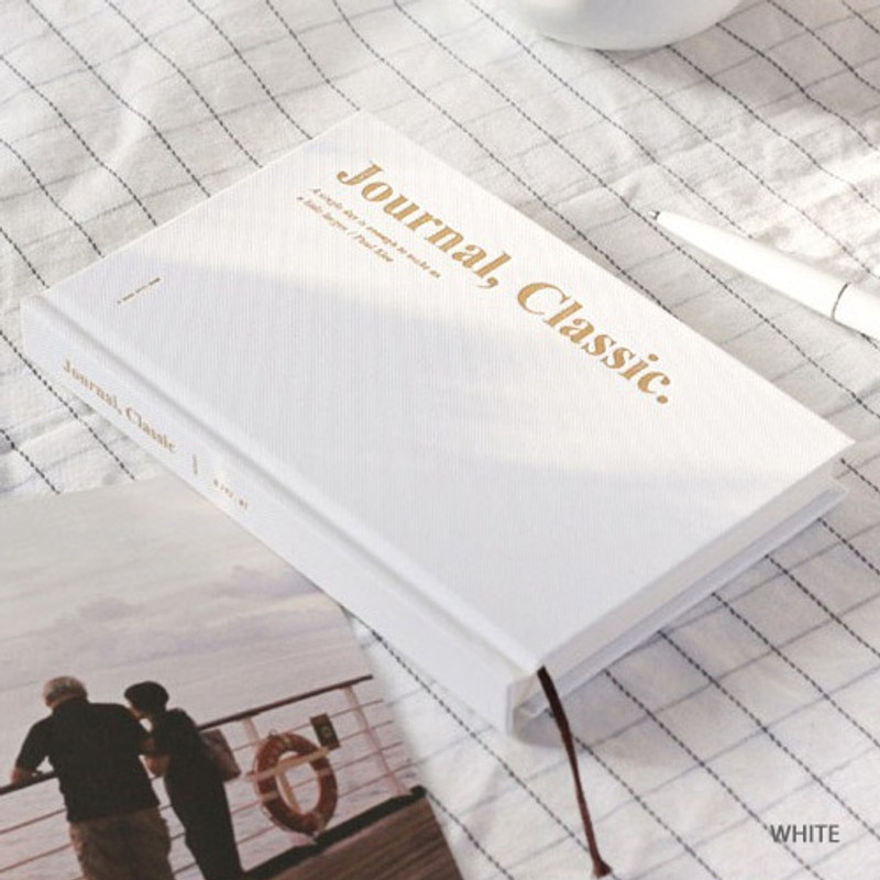 White - Wanna This Classic journal dateless daily agenda diary White - Wanna This Classic journal dateless daily agenda diary