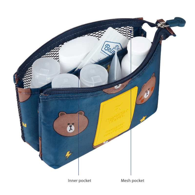 Detail of Line friends travel mesh small pocket pouch
